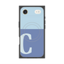 プレミアムスクエアケース with MagSafe［ オリジナル - initial two tone - C blue ］