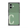 プレミアムスクエアケース with MagSafe［ オリジナル - initial two tone - C green ］