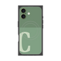 プレミアムスクエアケース with MagSafe［ オリジナル - initial two tone - C green ］