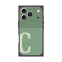 プレミアムスクエアケース with MagSafe［ オリジナル - initial two tone - C green ］