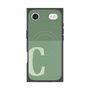 プレミアムスクエアケース with MagSafe［ オリジナル - initial two tone - C green ］
