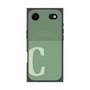 プレミアムスクエアケース with MagSafe［ オリジナル - initial two tone - C green ］