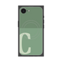 プレミアムスクエアケース with MagSafe［ オリジナル - initial two tone - C green ］