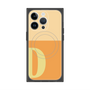 プレミアムスクエアケース with MagSafe［ オリジナル - initial two tone - D orange ］
