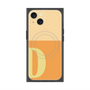 プレミアムスクエアケース with MagSafe［ オリジナル - initial two tone - D orange ］