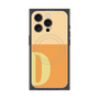 プレミアムスクエアケース with MagSafe［ オリジナル - initial two tone - D orange ］