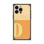 プレミアムスクエアケース with MagSafe［ オリジナル - initial two tone - D orange ］