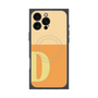 プレミアムスクエアケース with MagSafe［ オリジナル - initial two tone - D orange ］