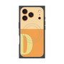 プレミアムスクエアケース with MagSafe［ オリジナル - initial two tone - D orange ］