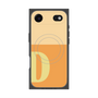 プレミアムスクエアケース with MagSafe［ オリジナル - initial two tone - D orange ］