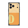 プレミアムスクエアケース with MagSafe［ オリジナル - initial two tone - D orange ］