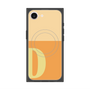 プレミアムスクエアケース with MagSafe［ オリジナル - initial two tone - D orange ］