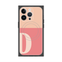 プレミアムスクエアケース with MagSafe［ オリジナル - initial two tone - D pink ］