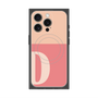プレミアムスクエアケース with MagSafe［ オリジナル - initial two tone - D pink ］