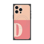 プレミアムスクエアケース with MagSafe［ オリジナル - initial two tone - D pink ］