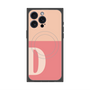 プレミアムスクエアケース with MagSafe［ オリジナル - initial two tone - D pink ］