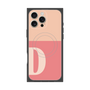 プレミアムスクエアケース with MagSafe［ オリジナル - initial two tone - D pink ］