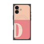 プレミアムスクエアケース with MagSafe［ オリジナル - initial two tone - D pink ］
