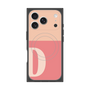 プレミアムスクエアケース with MagSafe［ オリジナル - initial two tone - D pink ］