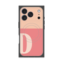 プレミアムスクエアケース with MagSafe［ オリジナル - initial two tone - D pink ］