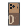 プレミアムスクエアケース with MagSafe［ オリジナル - initial two tone - D brown ］