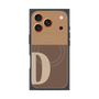 プレミアムスクエアケース with MagSafe［ オリジナル - initial two tone - D brown ］