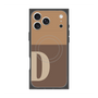 プレミアムスクエアケース with MagSafe［ オリジナル - initial two tone - D brown ］