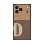 プレミアムスクエアケース with MagSafe［ オリジナル - initial two tone - D brown ］