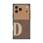 プレミアムスクエアケース with MagSafe［ オリジナル - initial two tone - D brown ］