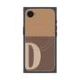 プレミアムスクエアケース with MagSafe［ オリジナル - initial two tone - D brown ］