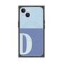 プレミアムスクエアケース with MagSafe［ オリジナル - initial two tone - D blue ］