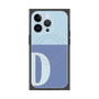 プレミアムスクエアケース with MagSafe［ オリジナル - initial two tone - D blue ］