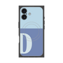 プレミアムスクエアケース with MagSafe［ オリジナル - initial two tone - D blue ］