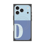 プレミアムスクエアケース with MagSafe［ オリジナル - initial two tone - D blue ］