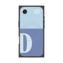 プレミアムスクエアケース with MagSafe［ オリジナル - initial two tone - D blue ］