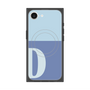 プレミアムスクエアケース with MagSafe［ オリジナル - initial two tone - D blue ］