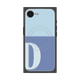 プレミアムスクエアケース with MagSafe［ オリジナル - initial two tone - D blue ］