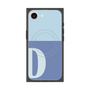 プレミアムスクエアケース with MagSafe［ オリジナル - initial two tone - D blue ］