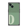 プレミアムスクエアケース with MagSafe［ オリジナル - initial two tone - D green ］