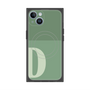 プレミアムスクエアケース with MagSafe［ オリジナル - initial two tone - D green ］