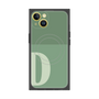 プレミアムスクエアケース with MagSafe［ オリジナル - initial two tone - D green ］