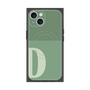 プレミアムスクエアケース with MagSafe［ オリジナル - initial two tone - D green ］