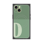 プレミアムスクエアケース with MagSafe［ オリジナル - initial two tone - D green ］