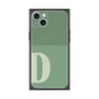 プレミアムスクエアケース with MagSafe［ オリジナル - initial two tone - D green ］