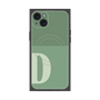 プレミアムスクエアケース with MagSafe［ オリジナル - initial two tone - D green ］