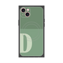 プレミアムスクエアケース with MagSafe［ オリジナル - initial two tone - D green ］