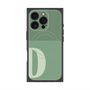 プレミアムスクエアケース with MagSafe［ オリジナル - initial two tone - D green ］