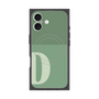 プレミアムスクエアケース with MagSafe［ オリジナル - initial two tone - D green ］