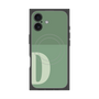 プレミアムスクエアケース with MagSafe［ オリジナル - initial two tone - D green ］