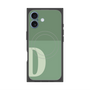 プレミアムスクエアケース with MagSafe［ オリジナル - initial two tone - D green ］
